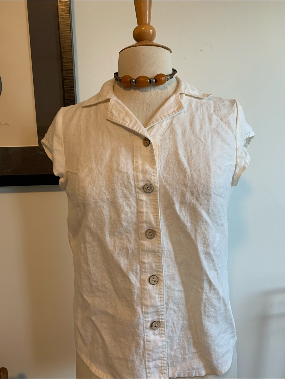 Not Perfect Linen Noosa Shirt Small NWOT